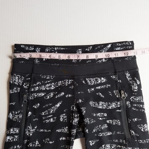 Lululemon Inspire Tight II Graf Black White/Black  7/8 Legging Womens 4 W5LFHS - Picture 4 of 16